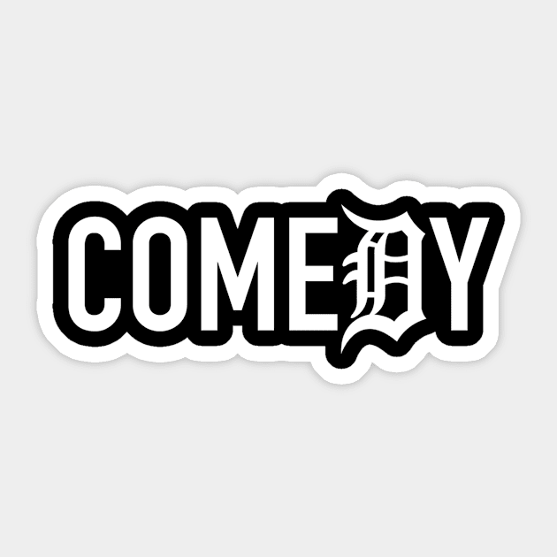 Comedy in the D Sticker by gocomedyimprov